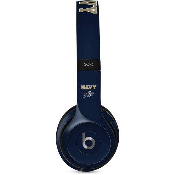 Skinit Decal Audio Skin Compatible with Beats Solo 2 Wired - Officially Licensed College Navy Design