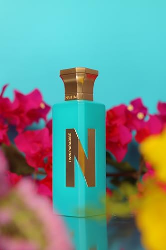 Image of NASEEM Twin Paradise Aqua Perfume 75 ml - Unisex Eau De Parfum for Men & Women - Subtle Tonal Fragrance - Alcohol-Free, Long Lasting & Hypoallergenic Scent for Every Occasion