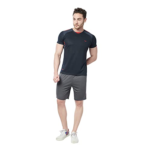 Image of Berge' Men's Instadry Dryfit Polyester Lightweight Soft Fabric Long Shorts With Secure Zipper Pockets for Casual Sports, Running, Gym, Jogging | Half Pants