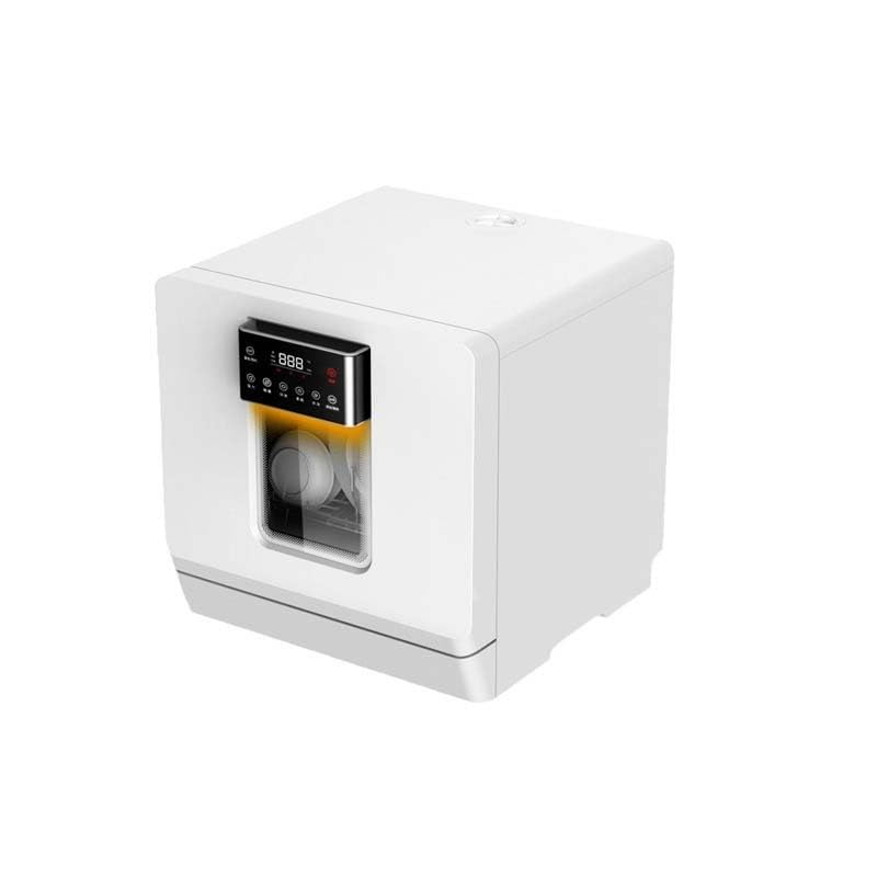 Lavavajillas de encimera, para 4 lugares, lavavajillas portátil compacto – Limpieza profunda a 75 °C, uso de agua de 4.6 L, no requiere instalación, ciclo de lavado de producción, secado rápido (17.5