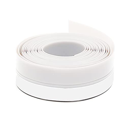 6m Bande d'Etanchéité en Silicone Auto-adhésive Bande d'Etanchéité en Silicone (25mm,35mm,45mm) Bande d'étanchéité auto-adhésive de silicone Bande Caoutchouc Anti-froid Antichoc (Blanc, 25mm) Cover