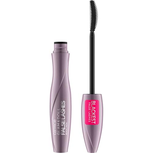 Catrice Glam&Doll False Lashes Mascara, Nr. 010, Schwarz, volumengebend, Falsche Wimpern-Effekt, definierend, matt, vegan, ohne Mikroplastikpartikel, Nanopartikel frei, ohne Parfüm, 1er Pack (9.5ml)