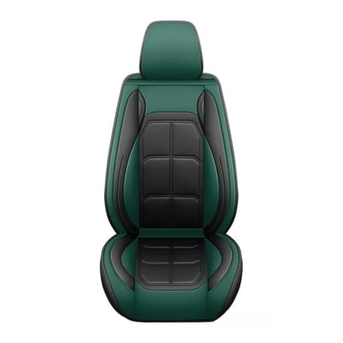 Housse de siège de voiture universelle en cuir PU finition verte