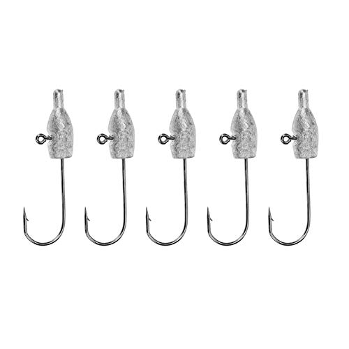 Ganchos de peixe limpos 5 pçs 2 g expostos chumbo afiado gancho de cabeça espinha de peixe carpa de