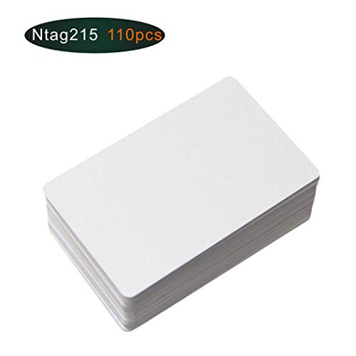 JIAXING 110Stück NFC Tags Ntag215 Karte nfc215 PVC Karte (tagmo-kompatibel) für alle NFC-Telefone