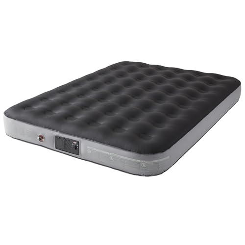 Image of Coleman River Gorge: 9.5 inch Queen Airbed - Built-in 4D Battery Air Pump, Inflatable Mattress, Puncture Guard, Durable Design, Outdoor & Indoor Use