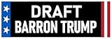 Draft Barron Trump Sticker Large 3x9 End Iran War Stickers
