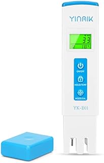 YINMIK Digital TDS EC Temp Meter with Horizontal Display Professional PPM Tester for Water Filter Monitoring and Hydroponic System with PPM500 & PPM700 Mode