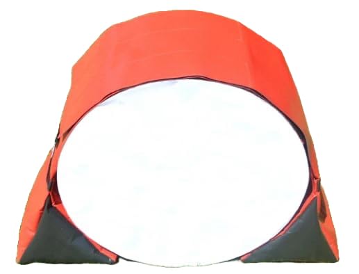Church Products UK Dog Agility Training Tunnel Sandbags Adjustable (60cm - 80cm) Indoor Outdoor Apparatus UV PVC (Red/Black) *Tunnel Not Included*
