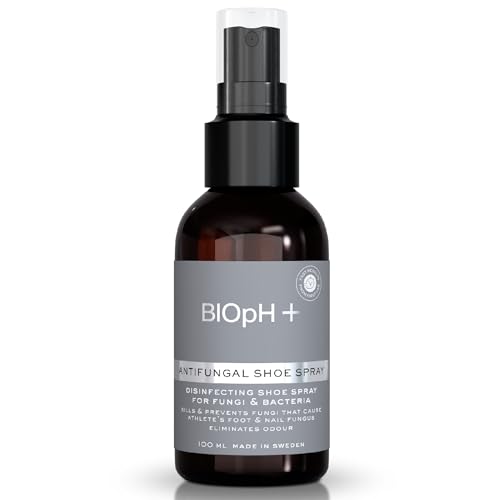 BIOpH+ Antimykotisches Schuhspray 100 ml | Beseitigt Pilzsporen und Gerüche | Tägliche Schuhhygiene zur Vorbeugung von Fußpilz | Alkoholfrei parfümfrei