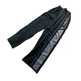 [服雑屋] 【靴をはいたまま履ける】レインパンツ ストレッチ ジップパンツ EX サイドフルオープン レインウェア (LLサイズ)