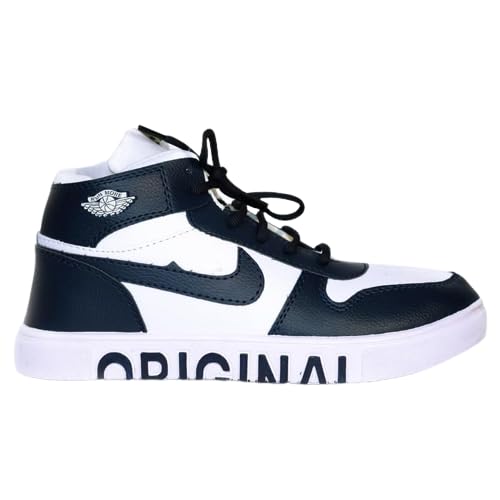 Amber Trendy Comfortable Sole Lightweight Perfect for Casual Canvas High Ankle Sneakers Shoes for Mens (White, 10) (B0CG6B8JB4) Amazon Price History, Amazon Price Tracker