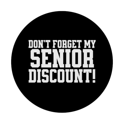 Los Ancianos Divertidos no olvidan mi Descuento para Personas Mayores PopSockets PopGrip Adhesivo - imagen 3