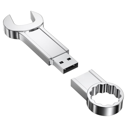 FEBNISCTE Clé USB au Design Unique,Flash Drive Personnalisée Amusante 16Go, Mémoire Stick USB 2.0 avec Métal Argenté,Stockage de Données PenDrive