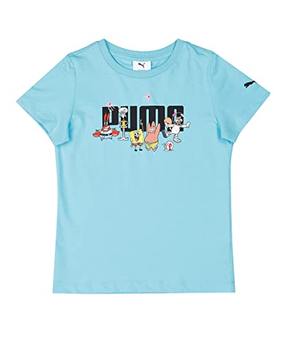 Image of Puma Unisex Kid's Printed Regular Fit T-Shirt (67366866)
