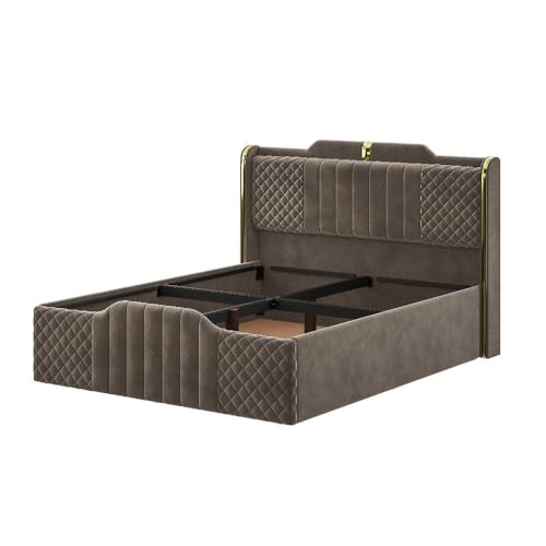 Image of Wakefit Velura Queen Size Storage Upholstered Bed