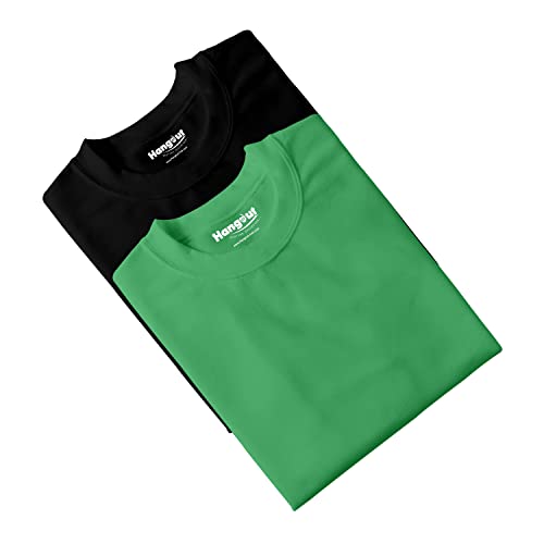 Image of Hangout Hub HH95 Tshirt for Womens | Regular Fit | Super Combed Cotton Women T-Shirt | Solid Plain Tees | Round Neck T Shirt | Half | Pack of 2 | 3 | 4 | 5 | 6