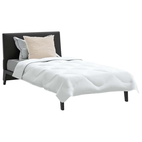 Duvet d'été simple blanc microfibre maison jardin linge de lit - 4
