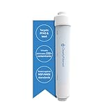 Clearly Filtered Inline Water Filter – Plastic/Vinyl/Copper ¼” Fitting | Targets 232+ Contaminants Including PFAS, Lead & Fluoride | Universal ¼” Inline Filter for Refrigerator Water Lines