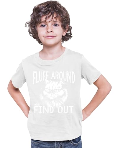 Go All Out Fluff Around & Find Out Funny Cat Lover Gift Idea Mens Women Youth T-Shirt