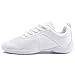 TWDKCHER White Cheer Shoes for Girls Womens Cheerleading Shoes Girl Youth Breathable Lightweight Comfortable Kids Cheer Sneakers Size