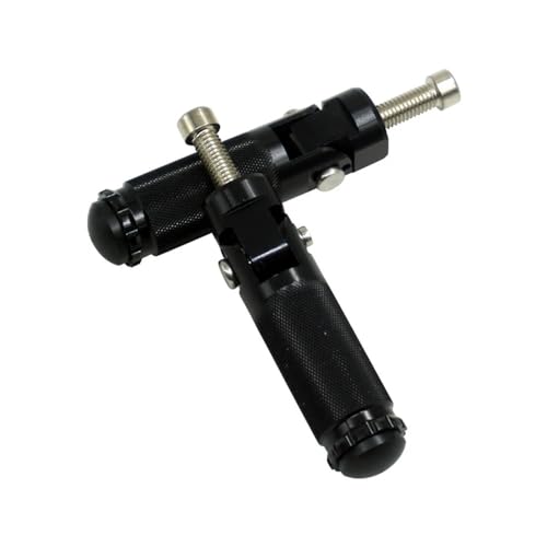 Cale pied moto en aluminium CNC : paire de repose-pieds pliants universels noirs pour moto