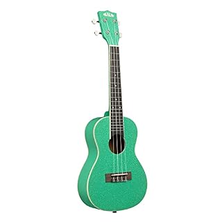 Kala KA-SPRK-GRN – Green Sparkle Ukulélé Concert - Les Beatles, Paul McCartney, John Lennon, RIngo Starr, George Harrison