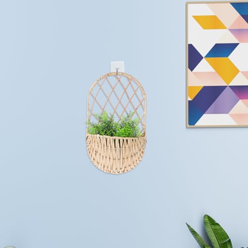 Cesta Colgante de Mimbre Solución de Almacenaje para Pared 8