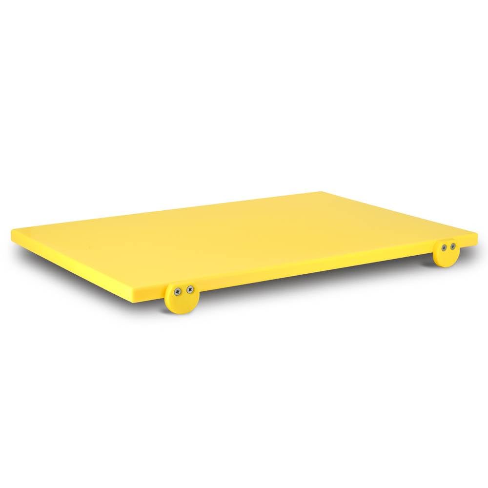 Tagliere Professionale ERR4M in polietilene con Fermi. (Giallo, 60x40)