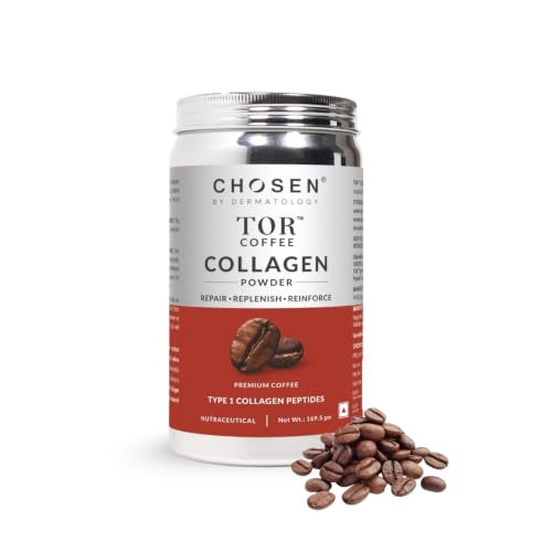 Image of CHOSEN TOR Coffee Collagen Powder | Sugar-Free Marine Type I Peptan Collagen | Skin, Hair, Gut & Joint Support | Premium Coffee Blend | 30 Servings
