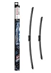 BOSCH Windscreen Wipers Aerotwin A864S, 1 Set of 2 Front Blades, RHD 650/450mm, Comes with Pre-assembled Adapter