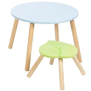 Kids Wooden Animal Table & Chair Set w 4 Seats- Monkey Lion & Elephant Plus Adult Stool for Arts Crafts, Dining, Pretend Play- Durable Playroom Furniture for Home, Daycare Classroom- Toddler Gift Kids Wooden Animal Table Chair Set w 4 Seats Monkey Lion Elephant Plus Adult Stool for Arts Crafts Dining Pretend Play Durable Playroom Furniture for Home Daycare Classroom Toddler Gift