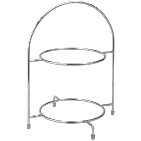 Utopia Chrome Two Tier Cake Stand Cover