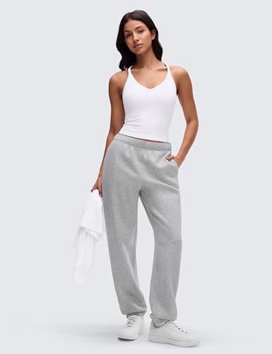 Image of CRZ YOGA Butterluxe Soft Double Lined V Neck Tank Tops for Women - Yoga Casual Camisole Racerback Tight Sleeveless Shirt