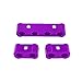 X AUTOHAUX 4 Set 8mm Car Engine Spark Plug Wire Separator Looms Divider Organizer Clamp Aluminum Alloy Purple