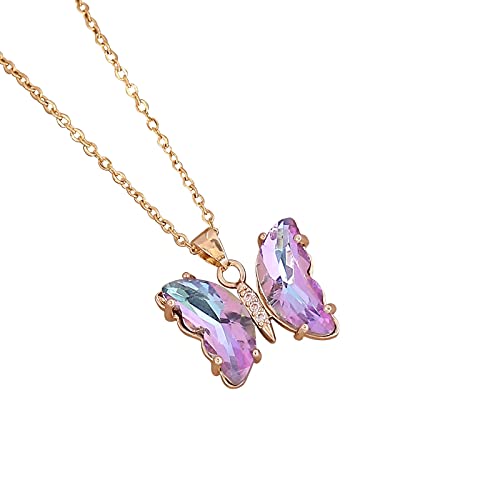 Collier Feng Shui pendentif de mode collier clavicule cristal transparent bijoux dames