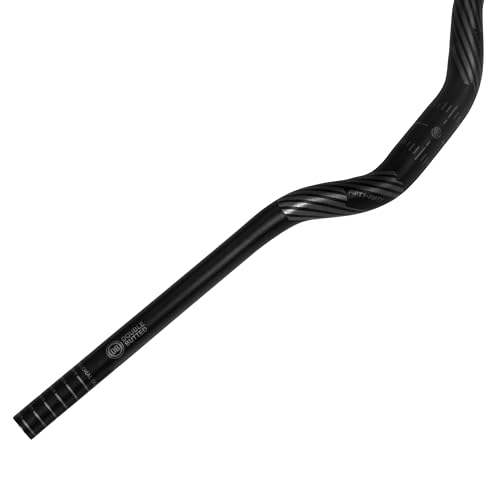 Image of FIFTY-FIFTY Mountain Bike Riser Handlebar, Aluminum Alloy MTB Handlebar, 31.8mm Diameter, 780mm Wide Bicycle Bar (Black, 50mm Rise)
