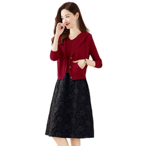 Robe midi en patchwork confortable qui sublime la silhouette fine