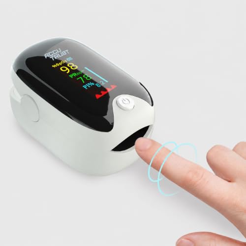 Image of Pulse Oximeter Fingertip - SpO2 Blood Oxygen Monitor & PR BPM | OLED /TFT Display | Auto Power Off | Home Use