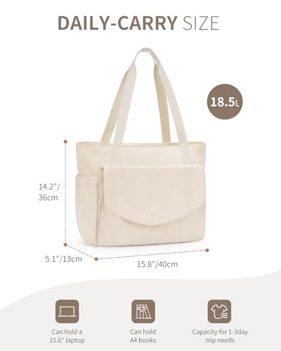 Image of ECOHUB Tote Bag for Women Work Tote Bag with Laptop Compartments Lightweight Shoulder Bag Handbag for Travel College Teacher