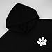 XIWUKOD Dog Paw Print Sweatshirts Womens Hoodies Fleece Fall Fashion Outfits Workout Winter Jackets Oversized Pullover Tops