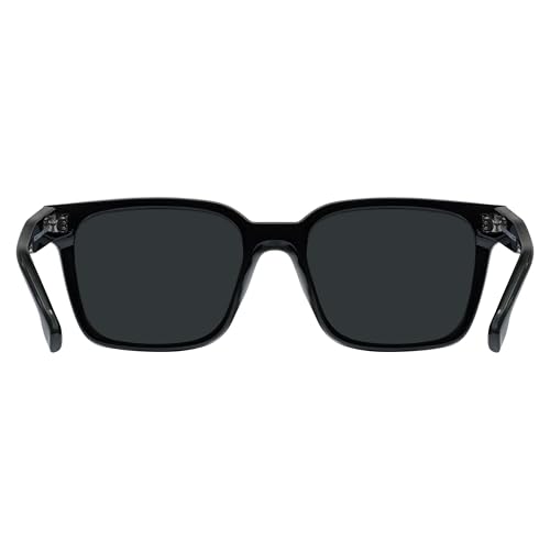 Piranha Eyewear Cruise Glossy Black Polarized Sunglasses for Men and Women - Square Frame with Gray Lenses4