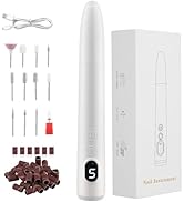Cordless Nail Drill Set, Professional Electric Nail File 20000RPM for Beginners with LED Screen, ...