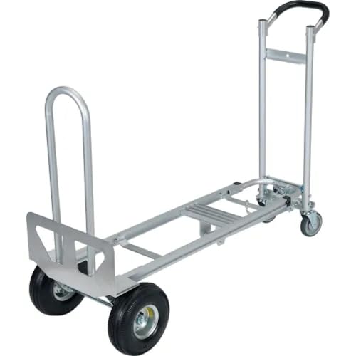 Carretilla convertible 3 en 1 de aluminio 500 lb capacidad miniatura 4