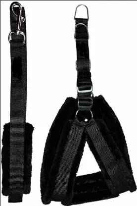 Hundur Store Premium Soft Padded Nylon Dog Harness (1.25inch) (NOT for Puppies) & Leash Rope Large in Black Color (B0B1B42R2Q) Amazon Price History, Amazon Price Tracker
