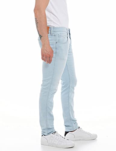Replay Herren Jeans Anbass Slim-Fit X-Lite, Superlight Blue 011 (Blau), 27W / 32L – Ansicht 3