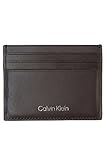 Calvin Klein CK Vital - Cartera de Tres Pliegues para Hombre, marrón Oscuro, Talla única