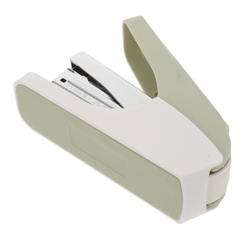 Operitacx Heavy Duty Single Finger Desktop Stapler Ergonomic Compact Portable Handheld Book Binding Tool for School Office Home Use