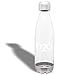 BPA-Free Sport Water Bottles 25 oz, Tritan Non Toxic Plastic, Reusable Flask with Stainless Steel Leak Proof Twist Off Cap & Steel Base, Cola Bottle Shape (Blue, 25 Ounces)
