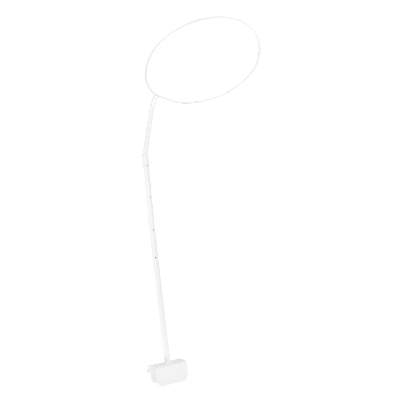 Support de baldaquin pour moustiquaire de lit bébé ajustable en acier inoxydable blanc